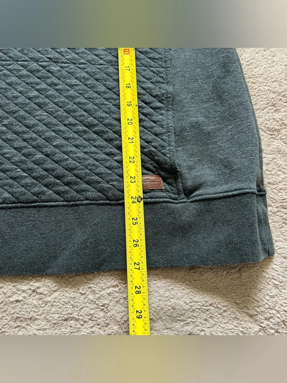 L.L. Bean Quarter Zip Sweater Outdoor Sporty Performance Athleisure Preppy Sz XL